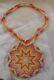 Native American, Sioux, Hand Beaded Medallion Necklace Powwow