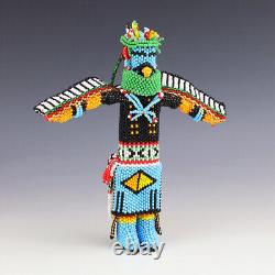 Native American Zuni Beaded Eagle Dancer By Todd Poncho