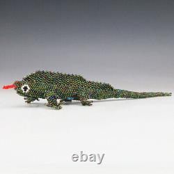 Native American Zuni Beaded Lizard By Todd Poncho Zuni Beadwork