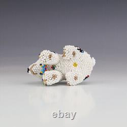 Native American Zuni Beaded Polar Bear By Denise & Faron Gchachu