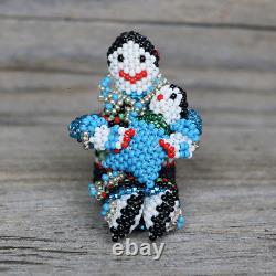 Native American Zuni Beaded Storyteller By Farlan & Alesia Quetawki