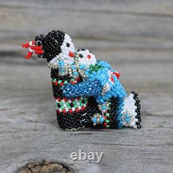 Native American Zuni Beaded Storyteller By Farlan & Alesia Quetawki