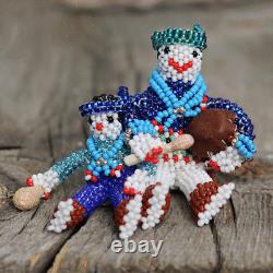 Native American Zuni Beaded Storyteller By Todd Poncho