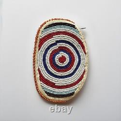 Native American northern plains Indian beaded Hide pouch