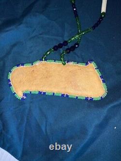 Native Bead work Seattle Seahawks 12th Man Team Necklace