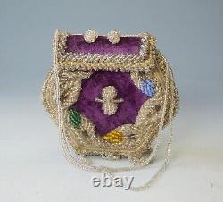 Old Native American Indian Bead work whimsy purse