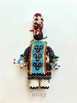 Olla Maiden Todd Poncho Vintage Native American Zuni Beadwork Kachina