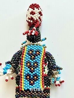 Olla Maiden Todd Poncho Vintage Native American Zuni Beadwork Kachina