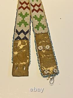 Original Native American Indian Beaded Belt 32 Handmade 1880's-1900 Lot 1