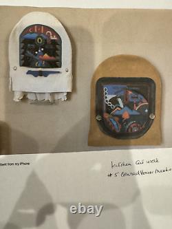 Original native american artwork beaded masks