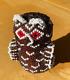 Owl, Beaded, Vintage Native American Zuni, Signed