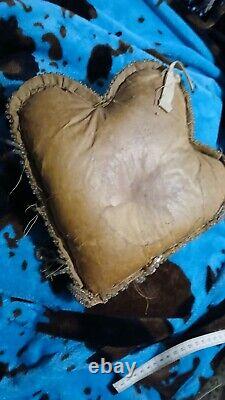 RARE Antique Native American Indian Iroquois Heavily Beaded PILLOW Beadwork