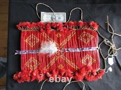 Rare Ceremonial Quilled Breast Plate, Native American Regalia, Sd-042307620