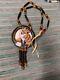 Red Fox Beaded Medallion Native American Made Pow Wow Regalia Native Beadwork
