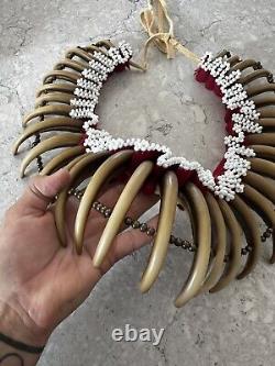 Replica Grizzly Bear Claw Necklace native American made