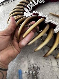 Replica Grizzly Bear Claw Necklace native American made