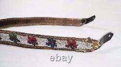 Traditional Antique Native North American Beaded Handmade Beadwork Beaded Belt