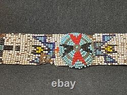 VERY OLD African Native American INDIAN Loom Beaded 19 BELT SASH