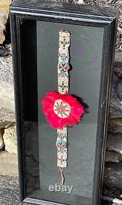 VERY OLD African Native American INDIAN Loom Beaded 19 BELT SASH