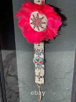 VERY OLD African Native American INDIAN Loom Beaded 19 BELT SASH