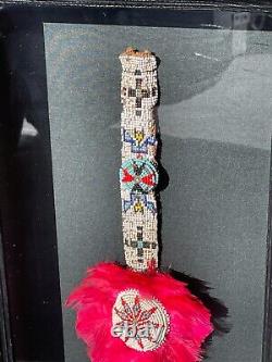 VERY OLD African Native American INDIAN Loom Beaded 19 BELT SASH