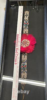 VERY OLD African Native American INDIAN Loom Beaded 19 BELT SASH