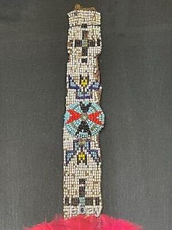 VERY OLD African Native American INDIAN Loom Beaded 19 BELT SASH