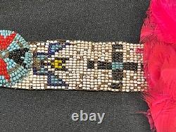 VERY OLD African Native American INDIAN Loom Beaded 19 BELT SASH