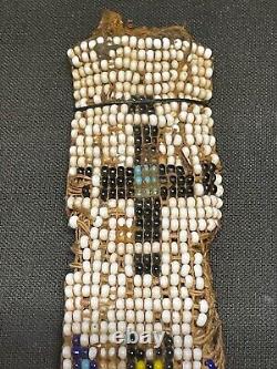 VERY OLD African Native American INDIAN Loom Beaded 19 BELT SASH