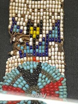 VERY OLD African Native American INDIAN Loom Beaded 19 BELT SASH