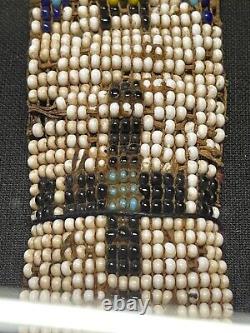 VERY OLD African Native American INDIAN Loom Beaded 19 BELT SASH