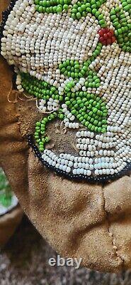 Vintage Beaded Osage Indian Mocassins Native American 10.5