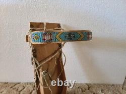 Vintage CHIPPEWA Native American Indian Wood Papoose Cradleboard