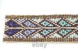 Vintage Hand Bead Work Heirloom ANNIE SANTA FE Heart Rainbow Belt Harry Bass Jr