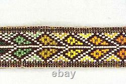 Vintage Hand Bead Work Heirloom ANNIE SANTA FE Heart Rainbow Belt Harry Bass Jr