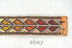 Vintage Hand Bead Work Heirloom ANNIE SANTA FE Heart Rainbow Belt Harry Bass Jr