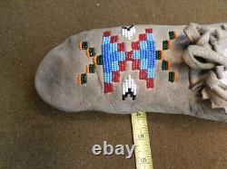 Vintage, Native American, Adult, Low Cut, Beaded Mocassins