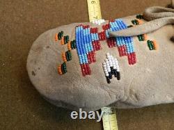 Vintage, Native American, Adult, Low Cut, Beaded Mocassins