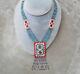 Vintage Native American Athabascan Very Fine Beadwork Necklace Pendant