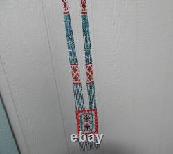 Vintage Native American Athabascan Very Fine Beadwork Necklace Pendant