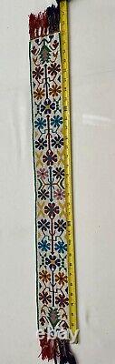 Vintage Native American Handmade Beaded Sash/Belt