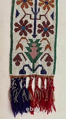 Vintage Native American Handmade Beaded Sash/Belt