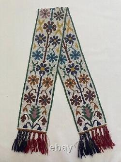 Vintage Native American Handmade Beaded Sash/Belt