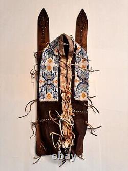 Vintage Native American Indian Beaded Cradleboard