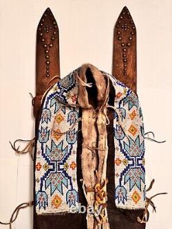 Vintage Native American Indian Beaded Cradleboard