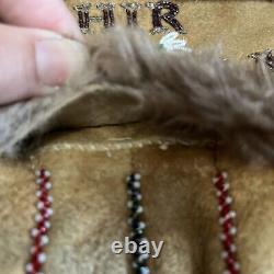 Vintage Native American Ladies Small Beaded Gloves Ophir Alaska