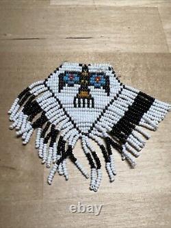 Vintage Native American Style Thunderbird Beadwork