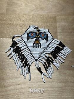 Vintage Native American Style Thunderbird Beadwork