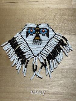 Vintage Native American Style Thunderbird Beadwork