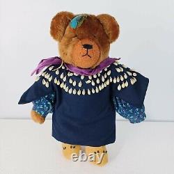 Vintage Native American Teddy Bear Children Sioux Traditional Dance Costume